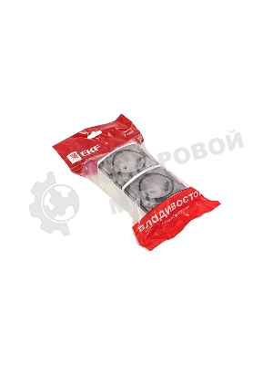 Розетка EKF EQR16-129-30-54-T PROxima Владивосток 2-местная 16А с заземлением с прозрачной крышкой IP54