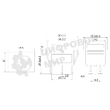Выключатель клавишный Rexant 250V 15А (6с) (ON)-OFF-(ON) черный с нейтралью Б/Фикс