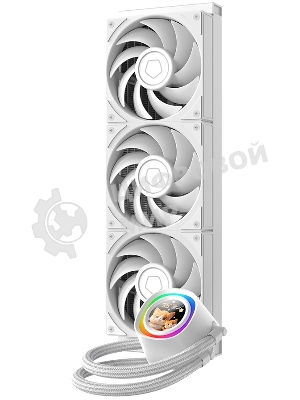 Система жидкостного охлаждения ID-Cooling FX360 LCD PE WHITE (Soc 1851/1700/1200/115X/AM5/AM4, 3x120мм fan, 2450rpm, 34.3 дБ, 350W, PWM 4-pin, Al+Cu) (FX360 LCD P