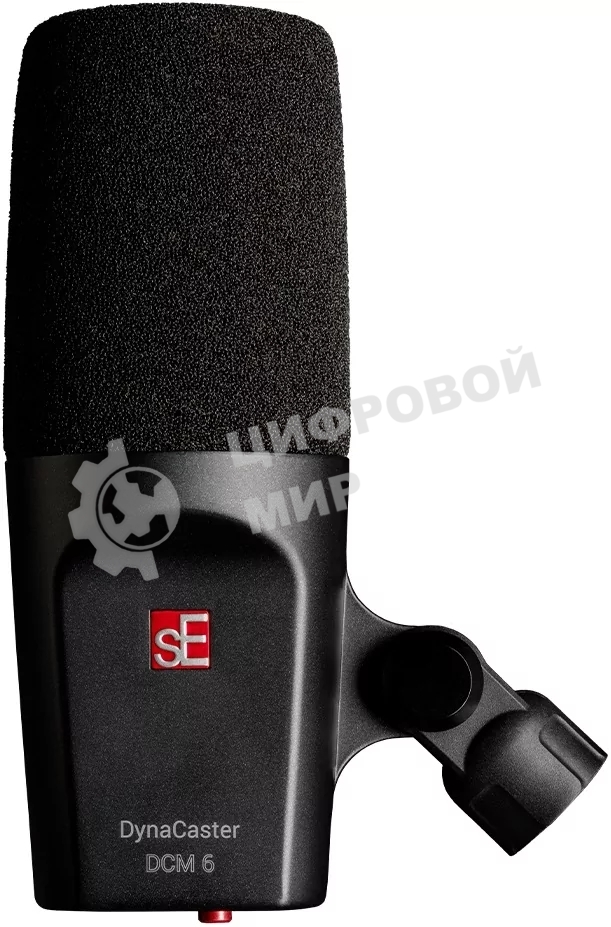 Микрофон динамический sE Electronics DYNACASTER 6 студийный, для стримов и подкастов со встроенными предусилителем DYNAMITE и поп фильтром, +48 В, 40 Гц - 18 кГц, кардиоида, в комплекте: резьбовой переходник на микрофонную стойку, стикер логотип sE, ве