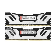 Оперативная память Kingston Fury Renegade, DDR5, 96Gb (2x48GB), 6000MHz, CL32, DIMM, с радиаторами, серебристый/черный