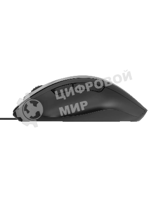 Мышь проводная Oklick 504M черный/серый, 3600 dpi, USB, кнопки - 6