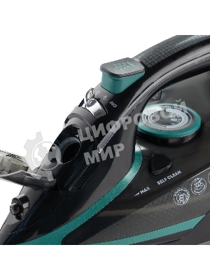 Утюг Galaxy GL 6136 черный/зеленый, 3100 Вт, 80 г/мин, 220 г/мин, 350 мл