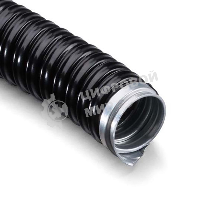 Металлорукав Rexant в ПВХ изоляции МРПИнг-32 (РЗ-Ц-ПВХнг) черный