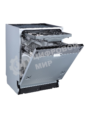 Встраиваемая посудомоечная машина Бирюса DWB-614/6, черный, 59.8 см, 14 компл., 47 дБ, класс A++