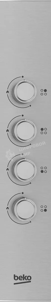 Газовая варочная панель Beko HIGG 641C3 SX, нержавеющая сталь