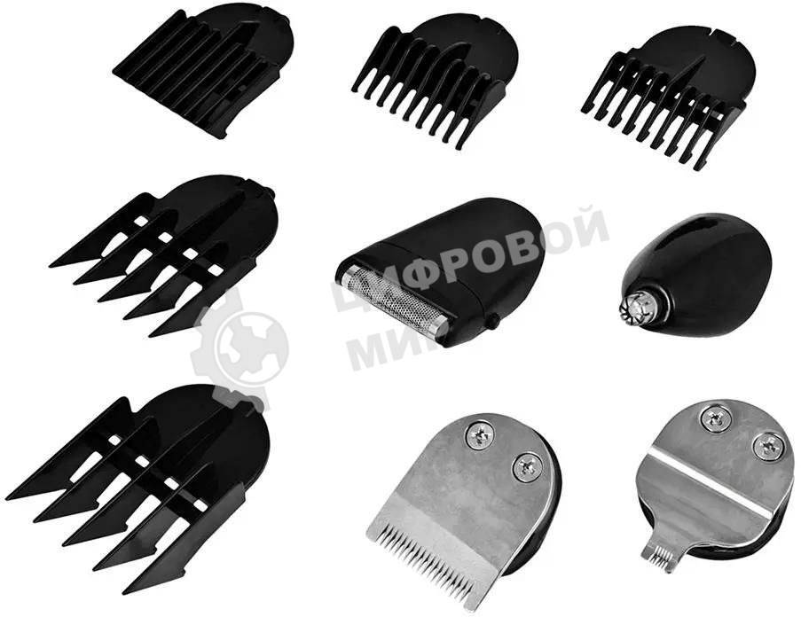 Триммер Vitek VT-2548 BK сеть/аккумулятор. Встроенная аккумуляторная батарея NiMh 2x1,2V AAA 800 mAh. Время зарядки от сети 8ч. Время автономной работы 45мин. Влажная очистка. Детальный триммер. Индикатор зарядки. Число установок длины 8. Максимальная дли