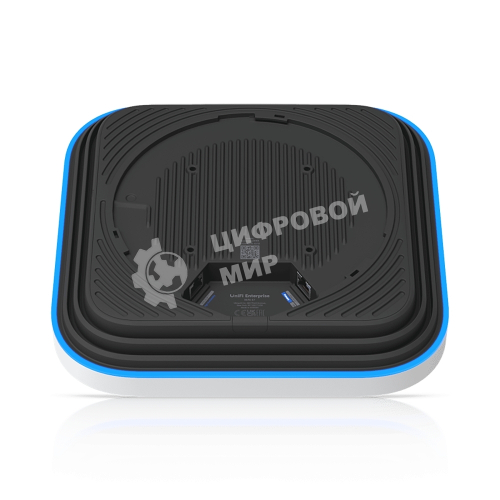 Точка доступа Wi-Fi Ubiquiti UniFi E7 AP 2,4+5+6 ГГц, Wi-Fi 7, 4х4 MU-MIMO, 802.3bt, 1х 10G RJ45, 1х 1G RJ45