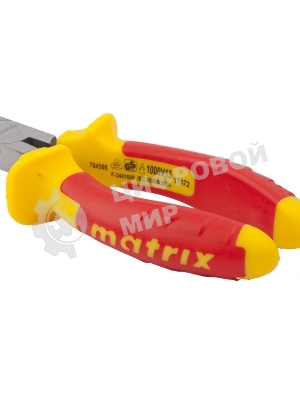Длинногубцы Matrix изогнутые insulated 160 мм, двухкомпонентные рукоятки