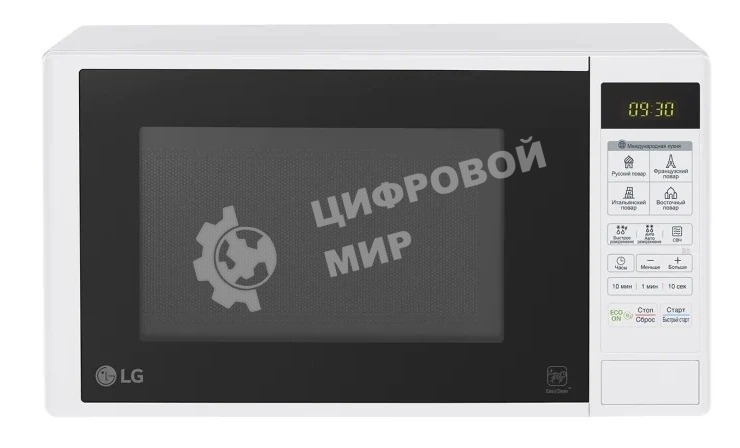 Микроволновая печь LG MS20R42D белый, 20 л, 700 Вт, переключатели - сенсор