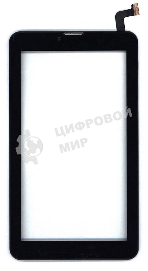 Сенсорное стекло (тачскрин) для Irbis TZ70, черное с рамкой
