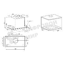 Вытяжка встраиваемая KRONA Selina 600 PRM Inox 3P серебристый, 52 см, 1300 куб. м/ч, 61 дБ