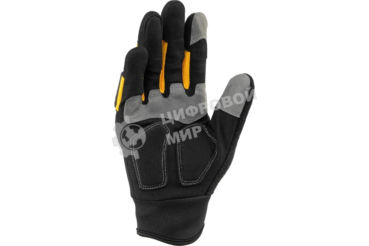 Перчатки универсальные Denzel 68003 усиленные, с защитными накладками, размер 10