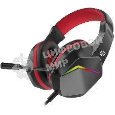 Гарнитура Oklick HS-L335G чёрный, проводная, USB-C/3.5 мм