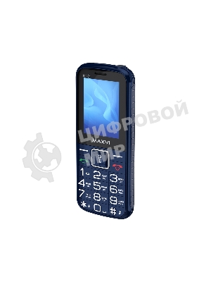 Мобильный телефон Maxvi RT-04 + док-станция, синий