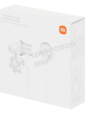 Проводные наушники Xiaomi Mi In-Ear Headphones Basic серебристый, внутриканальные, Jack 3.5 мм