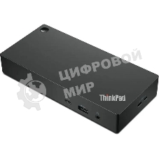 USB-концентратор Lenovo ThinkPad 40AY0090EU, USB Type-C, USB/USB Type-C/RJ-45/HDMI/DisplayPort/mini-jack 3.5мм, USB