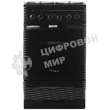 Плита газовая Gefest ПГ 5300-02 0046 черный, конфорок 4 шт, духовка 52 л, 50 см x 85 см x 58.5 см