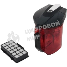 Пылесос Tefal TW7253EA красный/черный, 550 Вт, уборка сухая, пылесборник контейнер, 2.5 л