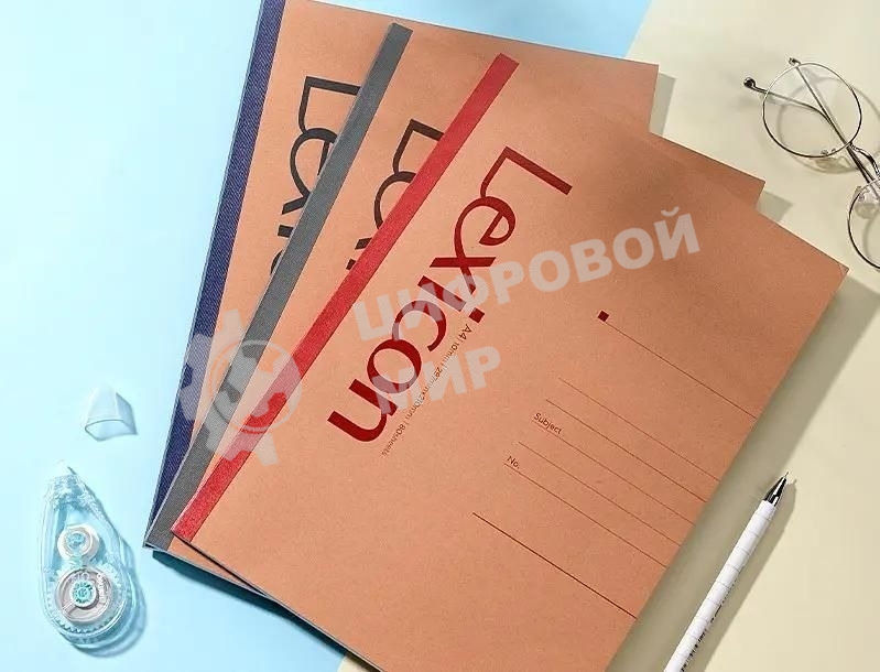 Тетрадь Deli 23217, A4, 80 листов, линейка, ассорти