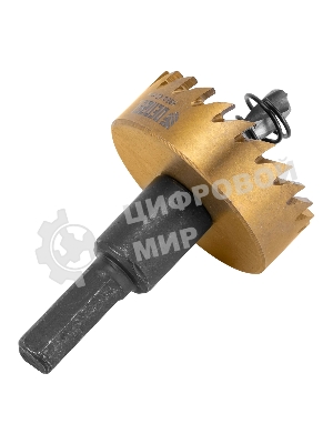 Коронка по металлу Denzel HSS, 40 мм, нитридтитановое покрытие