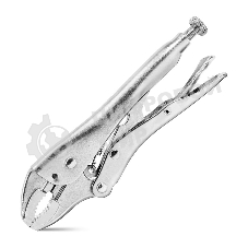 Зажимные клещи с изогнутыми губками Deli DL109107Z 180мм, рабочий ход 50мм, регулировочный винт