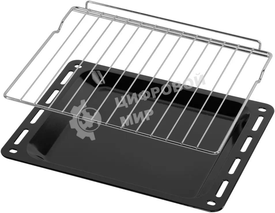 Шкаф духовой электрический Maunfeld AEOH60102S, 60л, дверца с 3 стеклами, нержавеющая сталь