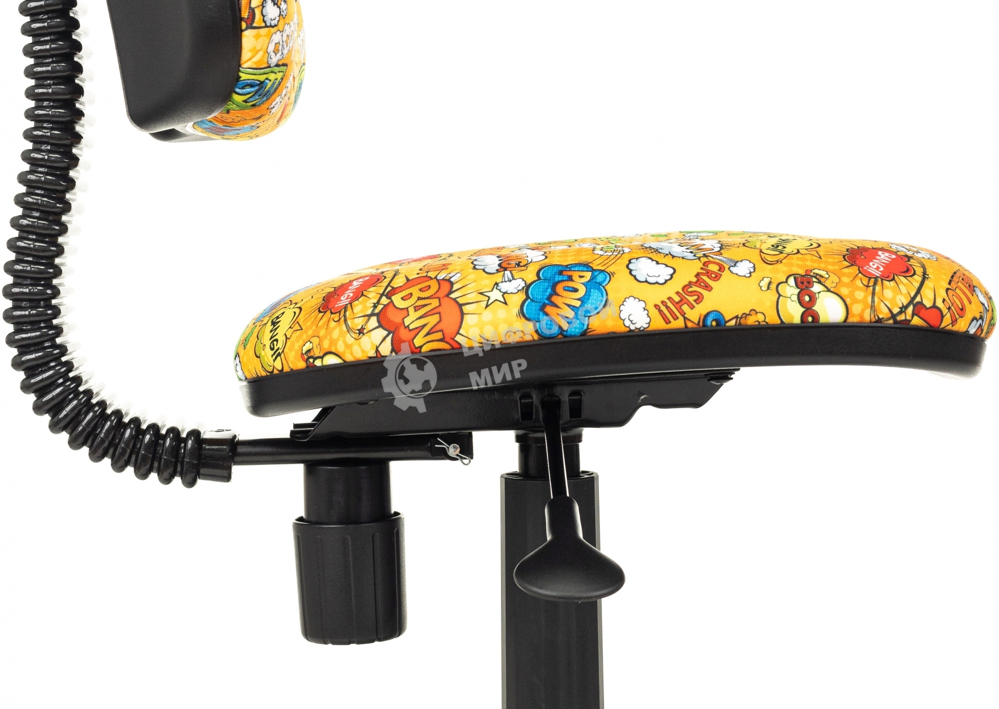 Кресло детское Бюрократ KD-4 оранжевый бэнг крестов. пластик