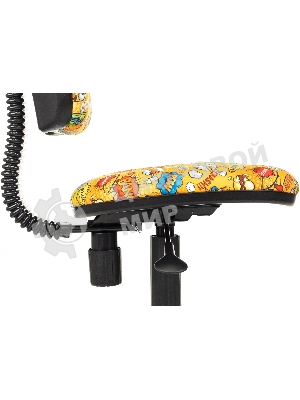 Кресло Бюрократ KD-4 оранжевый, ткань, 120 кг