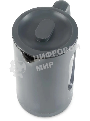 Чайник электрический Hyundai HYK-G4508 1.5л. 1700Вт серый/прозрачный корпус: стекло