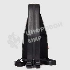 Рюкзак слинг мужской Piquadro Urban CA6540UB00/GRN, кожа, серый/черный