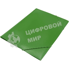 Папка на резинке Silwerhof Eco A4, пластик, корешок 15мм, 0.5мм, зеленый