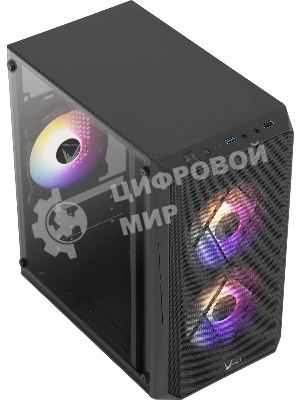 Компьютерный корпус Aerocool/Formula V Line CS-107 Plus mATX USB 3.0x1/USB 2.0x1/audio черный
