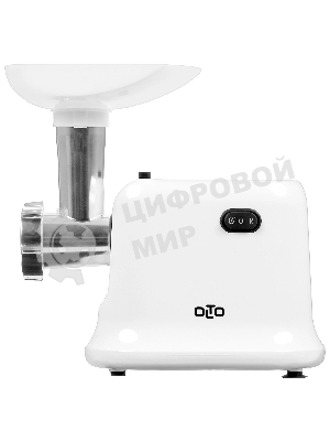 Мясорубка электрическая OLTO HM-080 белый, 1800 Вт, 1.5 кг/мин, реверс, защита от перегрузки, насадки - 4