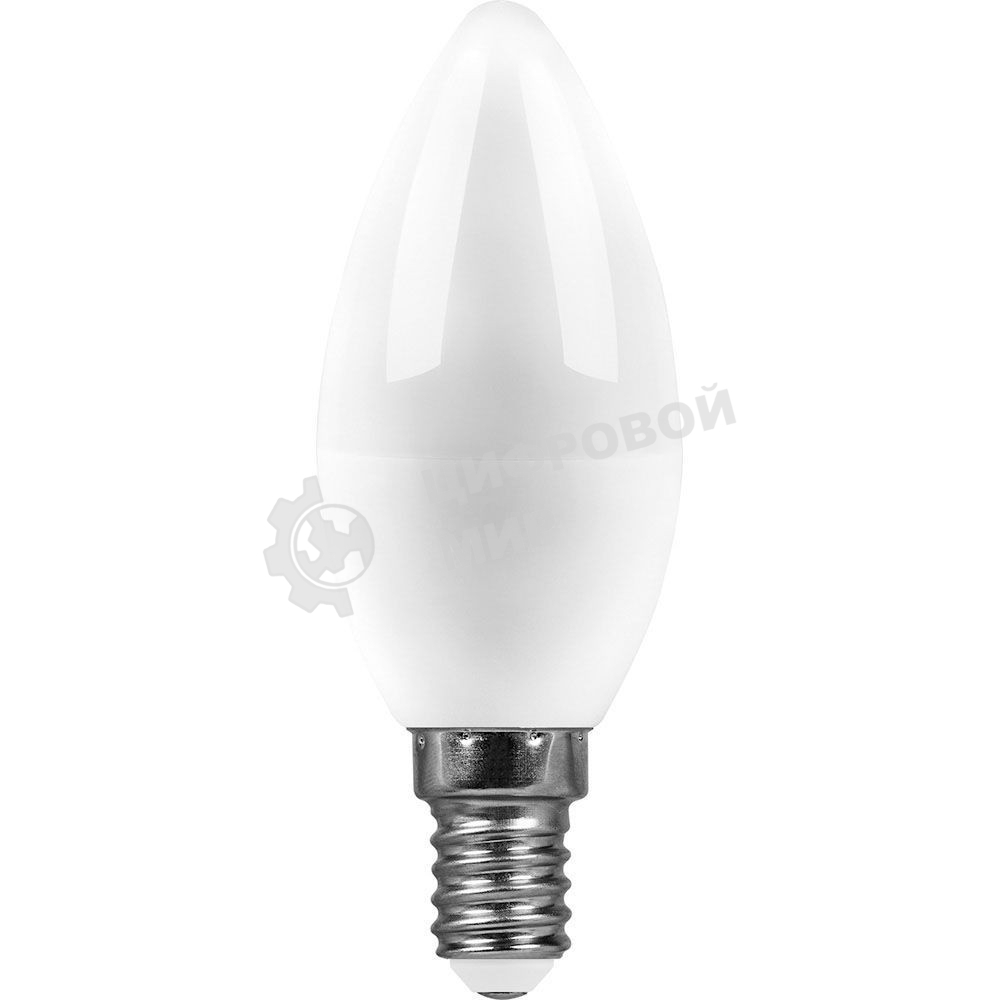 Лампа светодиодная SAFFIT SBC3707 (55169) 7Вт E14 дневной матовая свеча