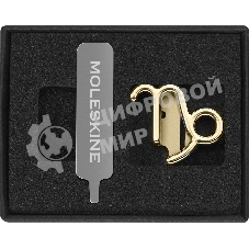 Шильд-символ Moleskine Zodiac Козерог, металл, золотистый, коробка с европодвесом, PINCAPRICORNGOLD