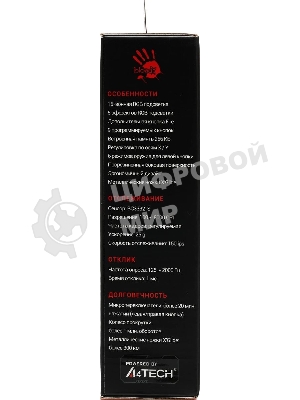 Мышь проводная A4Tech Bloody J95s черный, 8000 dpi, USB, кнопки - 9