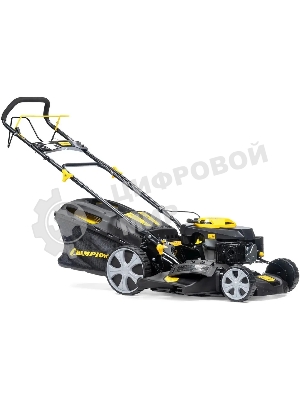 Газонокосилка Champion LM4627 (2,6кВт привод травосб.60л. шир.460мм 25-75мм 31,6кг 3в1)(Газонокосилка самоходная, Объем двигателя 139 см3, вес без травосборника 31,6 кг, Объем топливного бака 1,0 л, Мощность 2,6/3,5 кВт/л.с., объем травосборника 60 л, ширина среза 460 мм, высота среза 25-70 мм.)