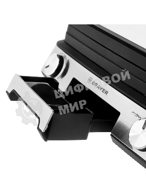 Гриль-пресс электрический BRAYER BR2001, 2000 Вт, съем двухс., 31x26 см, регул высот, мет корп., поддон, 180