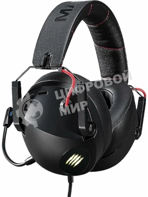 Гарнитура проводная игровая Mad Catz P.I.L.O.T. 5 черные (7.1, USB, RGB подсветка, 50 мм)