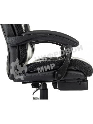 Кресло Бюрократ CH-824MSG-BF черный, экокожа