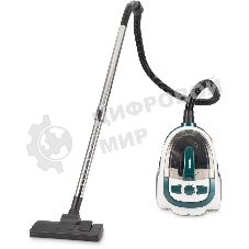 Пылесос Hyundai HYV-C3500 белый/бирюзовый, 380/2220 Вт, уборка сухая, пылесборник контейнер 2.5 л