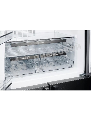 Холодильник Kuppersberg NMFV 18591 DX темный металл трехкамерный 390/170л морозилка снизу, No Frost, Side by Side