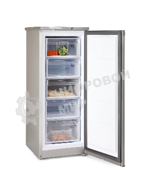 Морозильная камера Бирюса M414 металлик, 130л, 5 ящиков