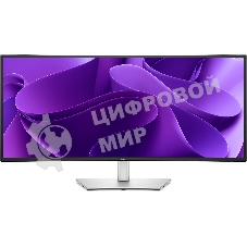 Монитор 34.1' Dell P3425WE IPS 3440x1440, 100 Гц, 5 мс, 21:9, 350 кд/м², HDMI 2.1, DP 1.4, USB-C (90 Вт), USB Hub (3x USB 3.2 Gen 1), HDR10, изогнутый экран (3800R), серебристо-черный