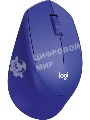 Мышь беспроводная Logitech M330 SILENT PLUS синий, 1000 dpi, радиоканал, USB, кнопки - 3