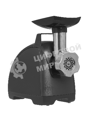 Мясорубка электрическая Moulinex ME682832 черный, 2000 Вт, 2.6 кг/мин, реверс, защита от перегрузки, насадки - 4