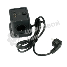 Сетевой фильтр Cablexpert Tower TWR-4-CU2-B-2, 4 р, 10А, 1xType-C PD, 20Вт, 2хUSB, 2 м, ур.защиты 2+, черный, коробка