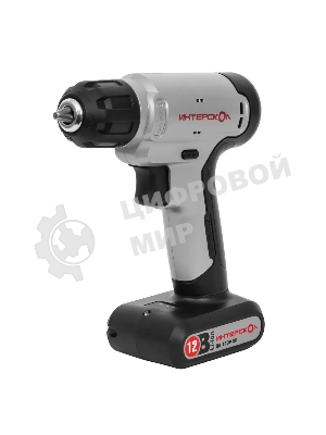 Дрель-шуруповерт ИНТЕРСКОЛ ДА-12ЭР 20 SMART, 12 В, 1,5 Ач, 20 Нм, щеточный