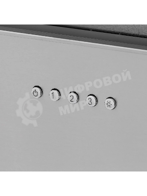 Вытяжка встраиваемая KRONA Selina 600 PRM Inox 3P серебристый, 52 см, 1300 куб. м/ч, 61 дБ